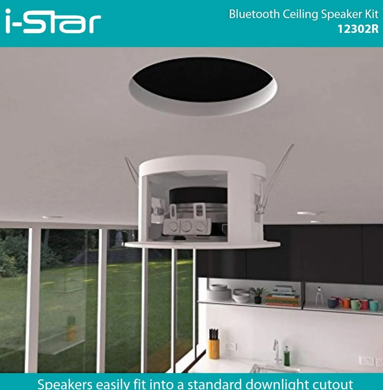Kit Altoparlanti Bluetooth Soffitto Facile Installazione