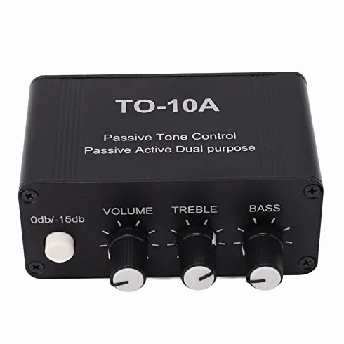 Mini Preamplificatore Audio Stereo con Controllo Tono EQ Passivo per Home Studio DJ
