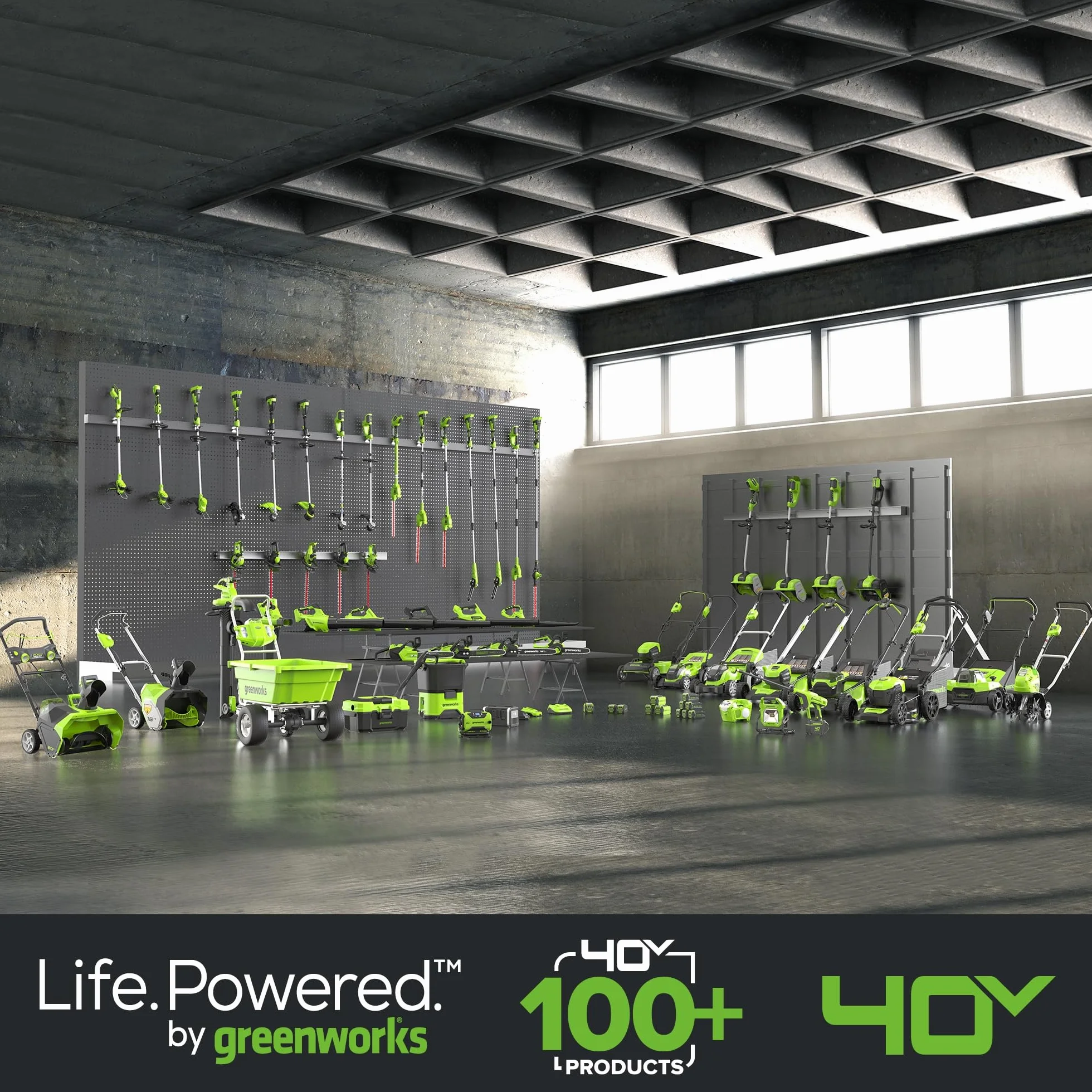 Greenworks 40V Aspiratore Soffiatore a Batteria per Foglie, Motore Brushless, 370km/h, 14.17 m³/min, Sacco di Raccolta da 45L, Due Batterie 2Ah e Caricabatterie, Garanzia 3 Anni GD40BVIIK2X