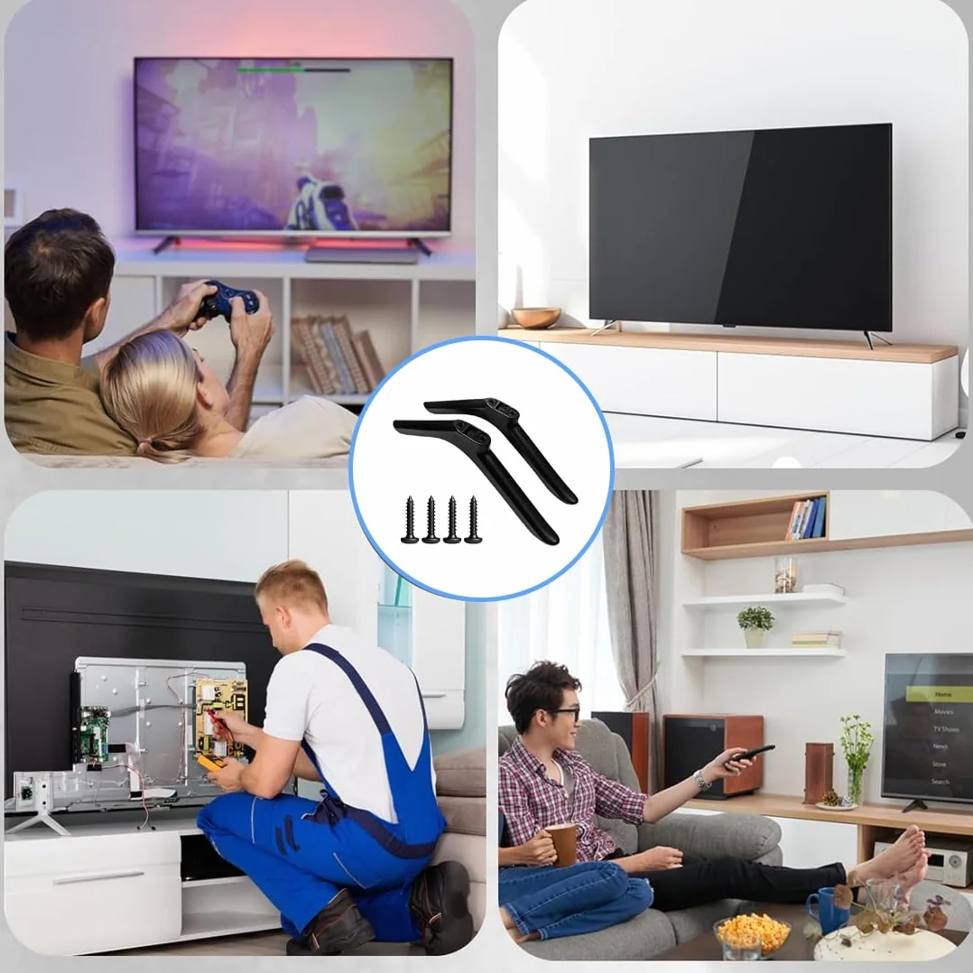 HAGNA Supporto Tv Universale 32 Cali z Viti Piedini Sostituzione Base Da Tavolo