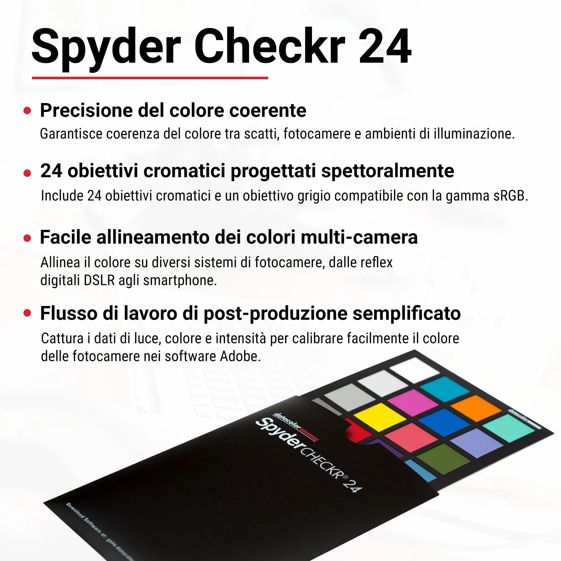 Datacolor Spyder Celebration Kit Spyder Cube Spyder Checkr 24 kompleksowe zarządzanie kolorem fotograficznym