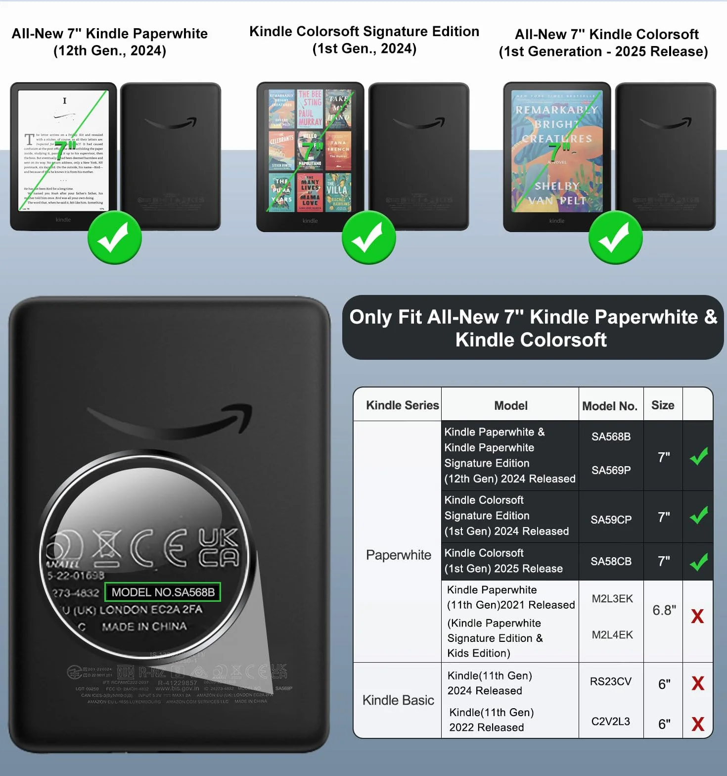 MoKo Pellicole Protettive Schermo Opache per Kindle Paperwhite 7 Pollici 12ª Generazione 2024 e Kindle Colorsoft Signature Edition, PET Anti-Riflesso