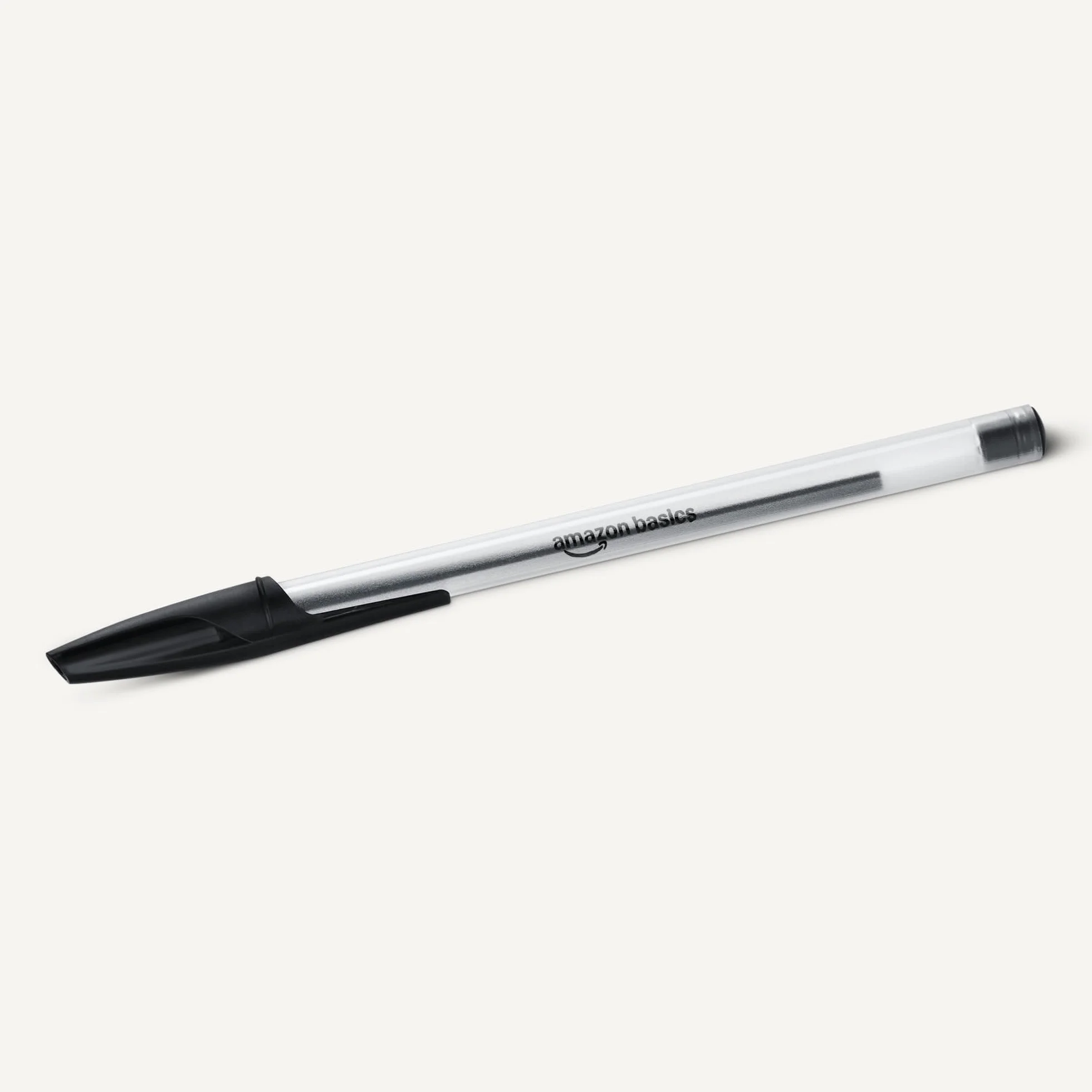 Amazon Basics Set di Penne a Sfera Punta da 1,0 mm Inchiostro Nero Confezione da 12