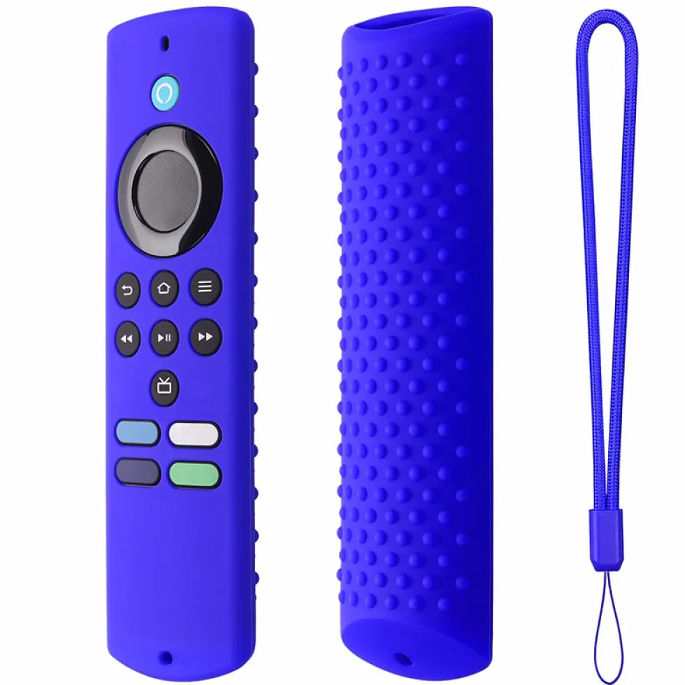 Custodia in silicone per telecomando TV Adatto per Amazon Fire TV Stick Lite 2021 Blu