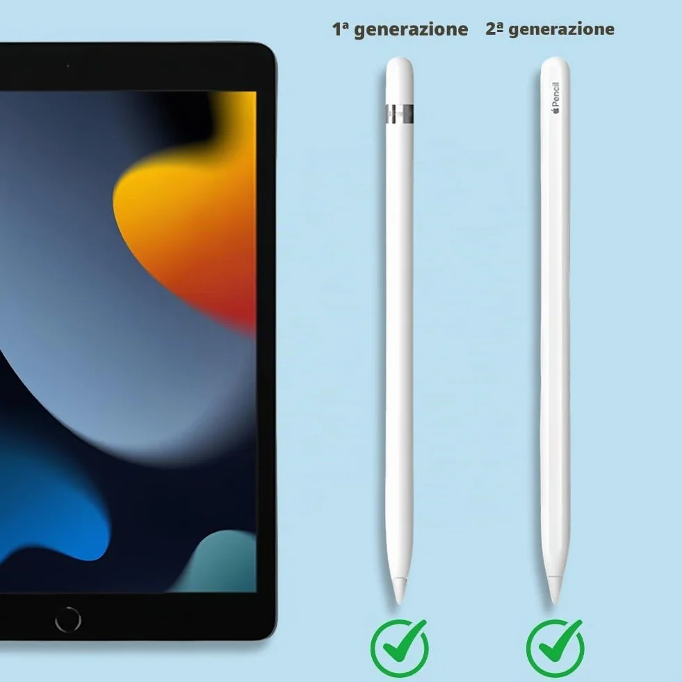 flintronic Punta per Apple Pencil, 3 Pezzi, Alta Sensibilità, Ricambio, Compatibile con 1a e 2a Generazione, Bianco