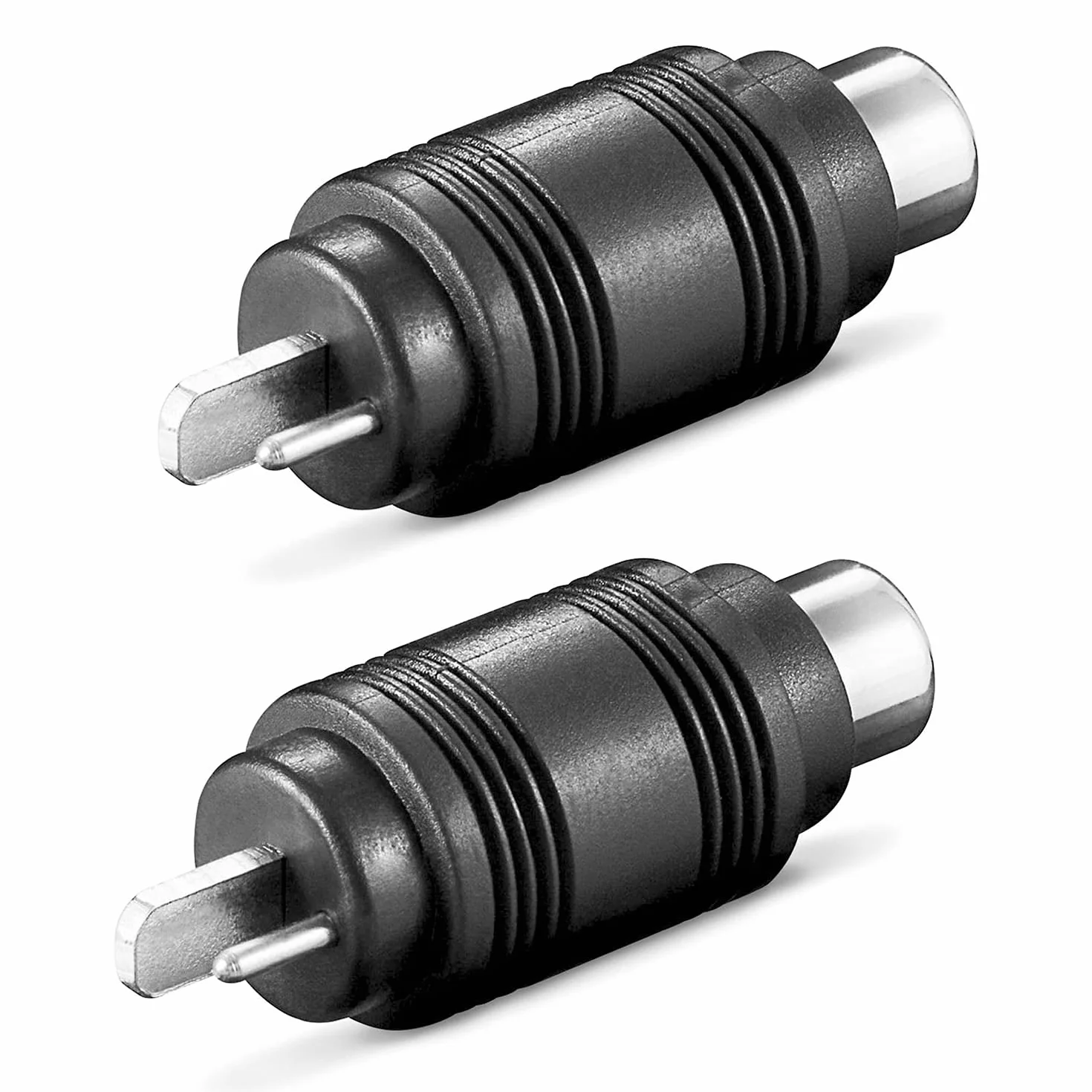 Connettori per altoparlanti DIN a jack RCA dritti, nero