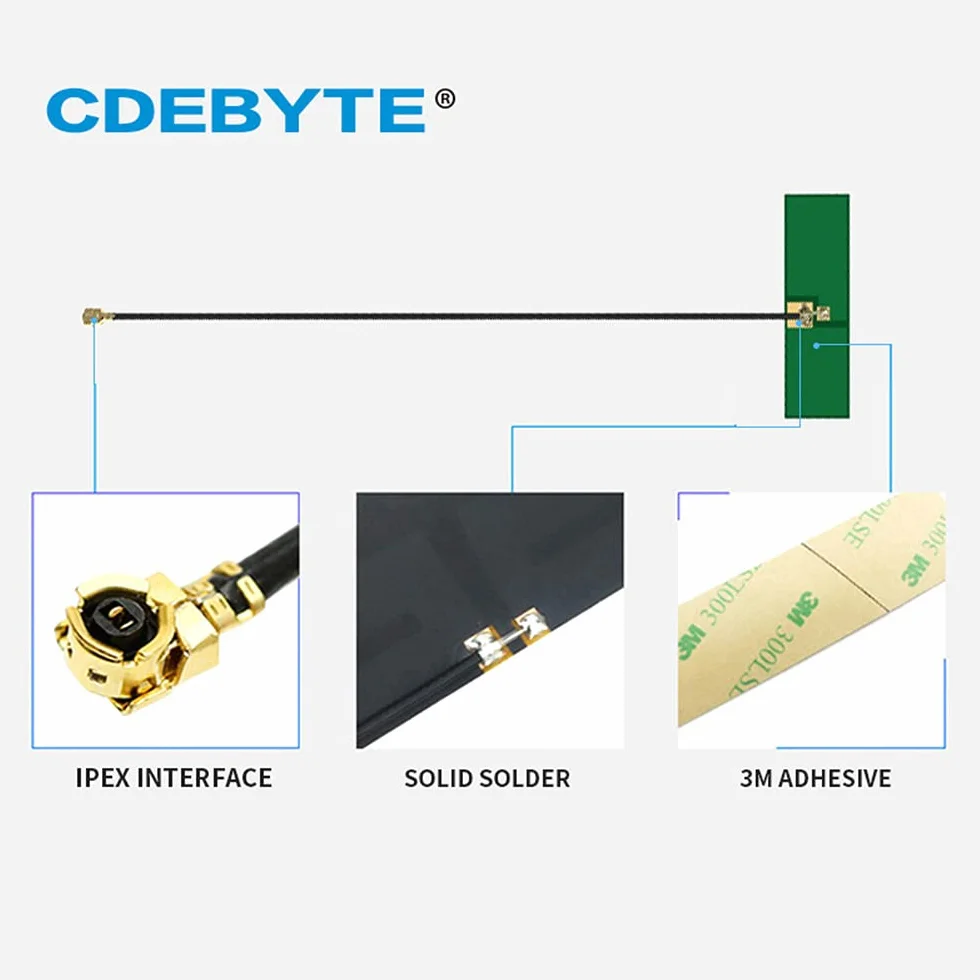Antenna incorporata 2,4 GHz 5,8 GHz 2dBi PCB IPEX EBYTE TXWF-PCB-4212 Omnidirezionale