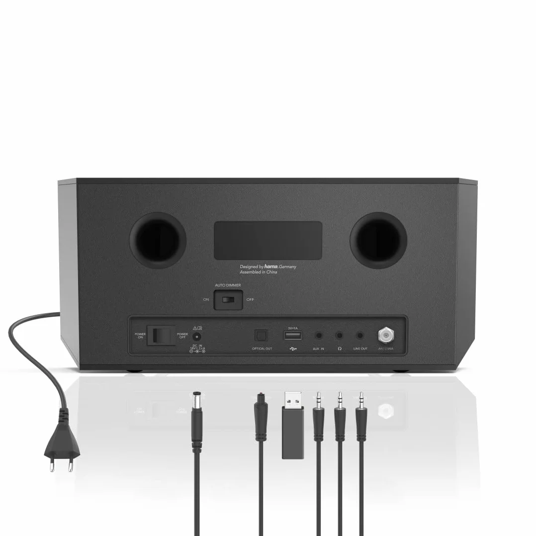 Hama Digital Radio DIR3510SCBTX DAB+ Internet Radio CD Bluetooth Nero