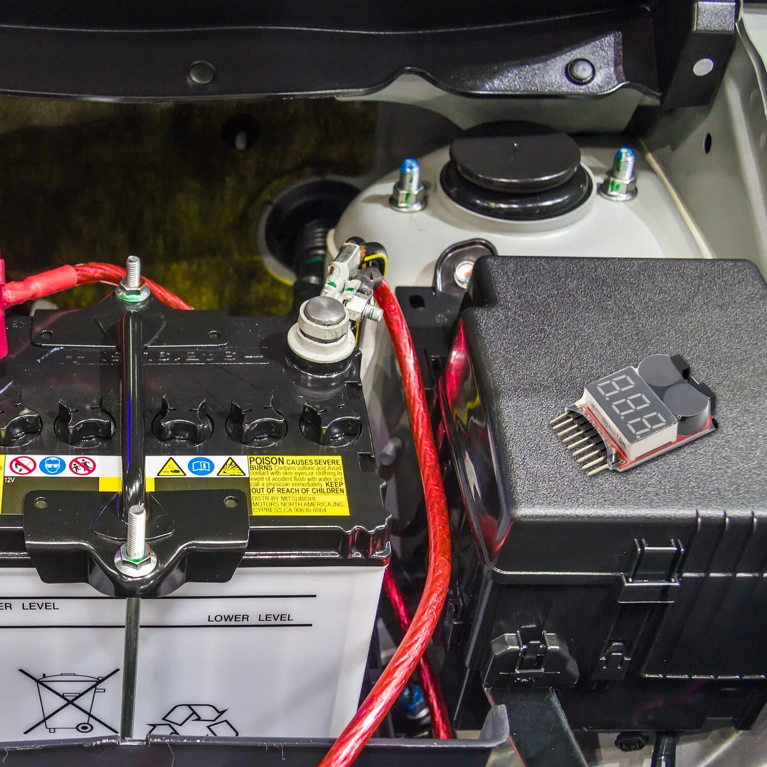 Tester per batteria RC 1-8s 2 in 1 a bassa tensione con indicatore LED per Lipo Life LiMn agli ioni di litio