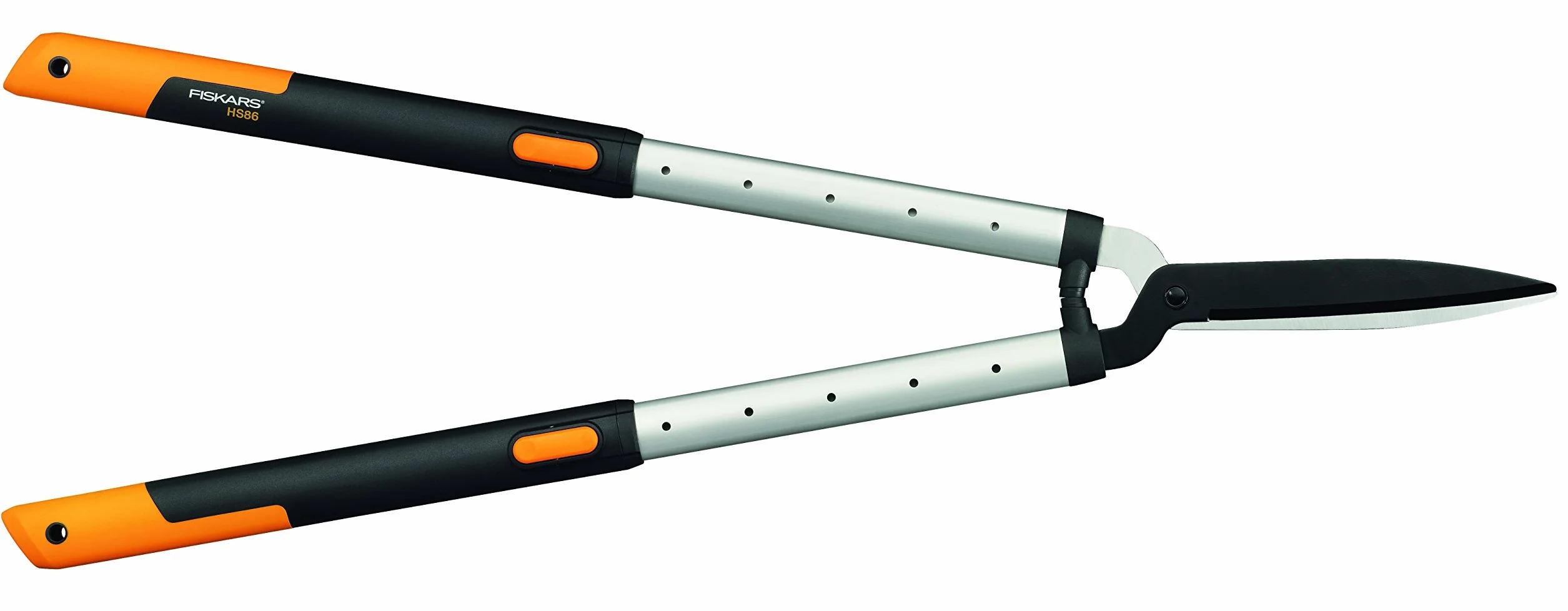 Fiskars SmartFit HS86 Cesoie telescopiche per siepi 68-93 cm Lama acciaio rivestimento antiaderente Nero Arancione