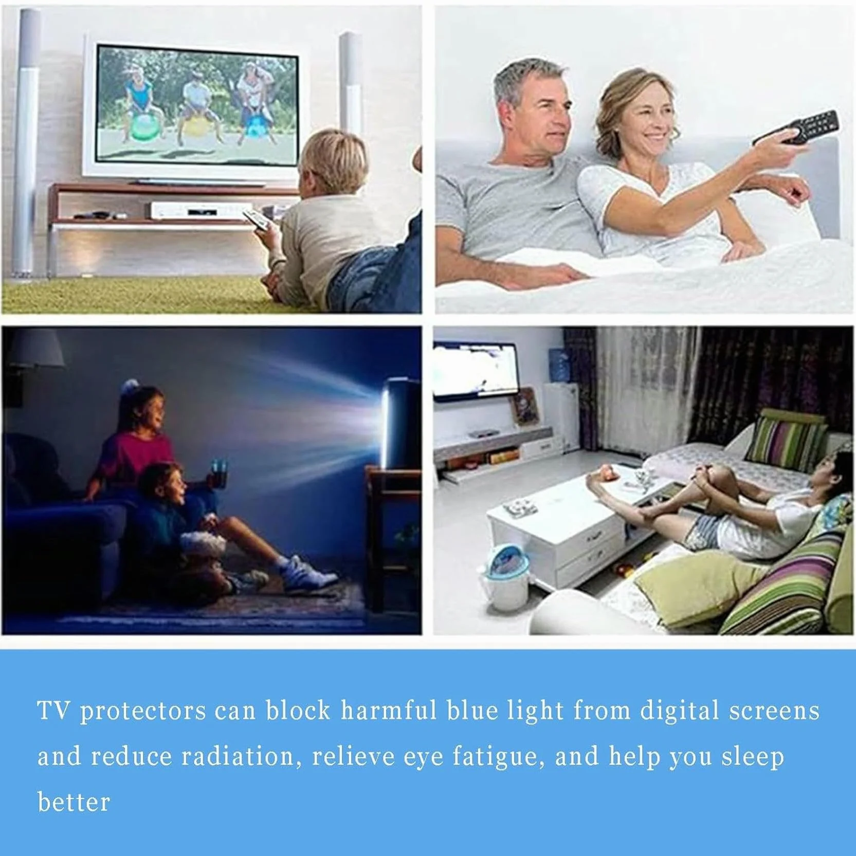 Pellicola Protettiva Opaca Antiriflesso per Schermo TV LCD LED 32-75 Pollici