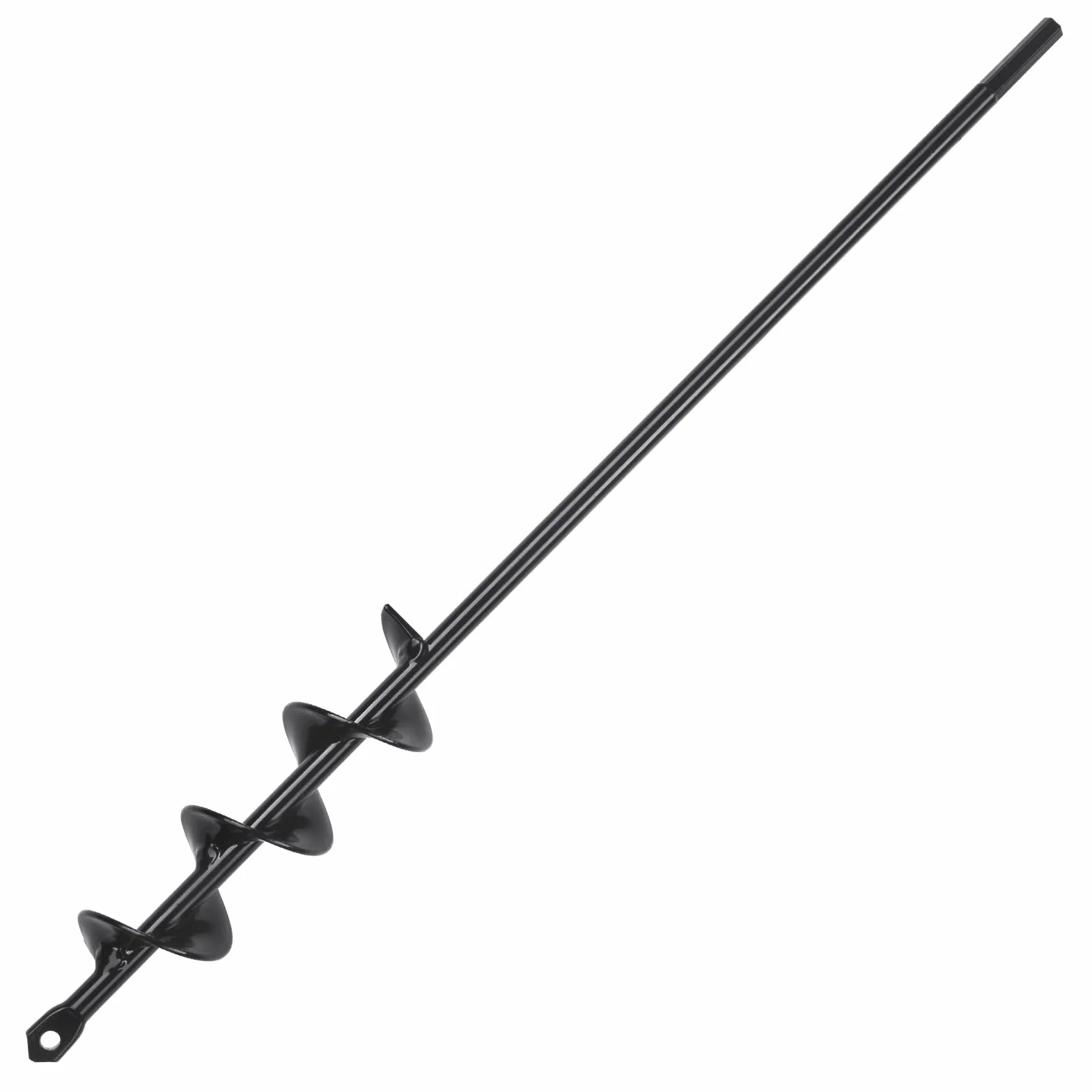 VEVOR Trivella Elicoidale per Trapano da Giardino 38 x 420 mm, Punta a Spirale per Avviatore in Acciaio PCM da Giardino Cortile Orto, Punta Trivella Esagonale per Trapano da 9,53 mm per Giardinaggio