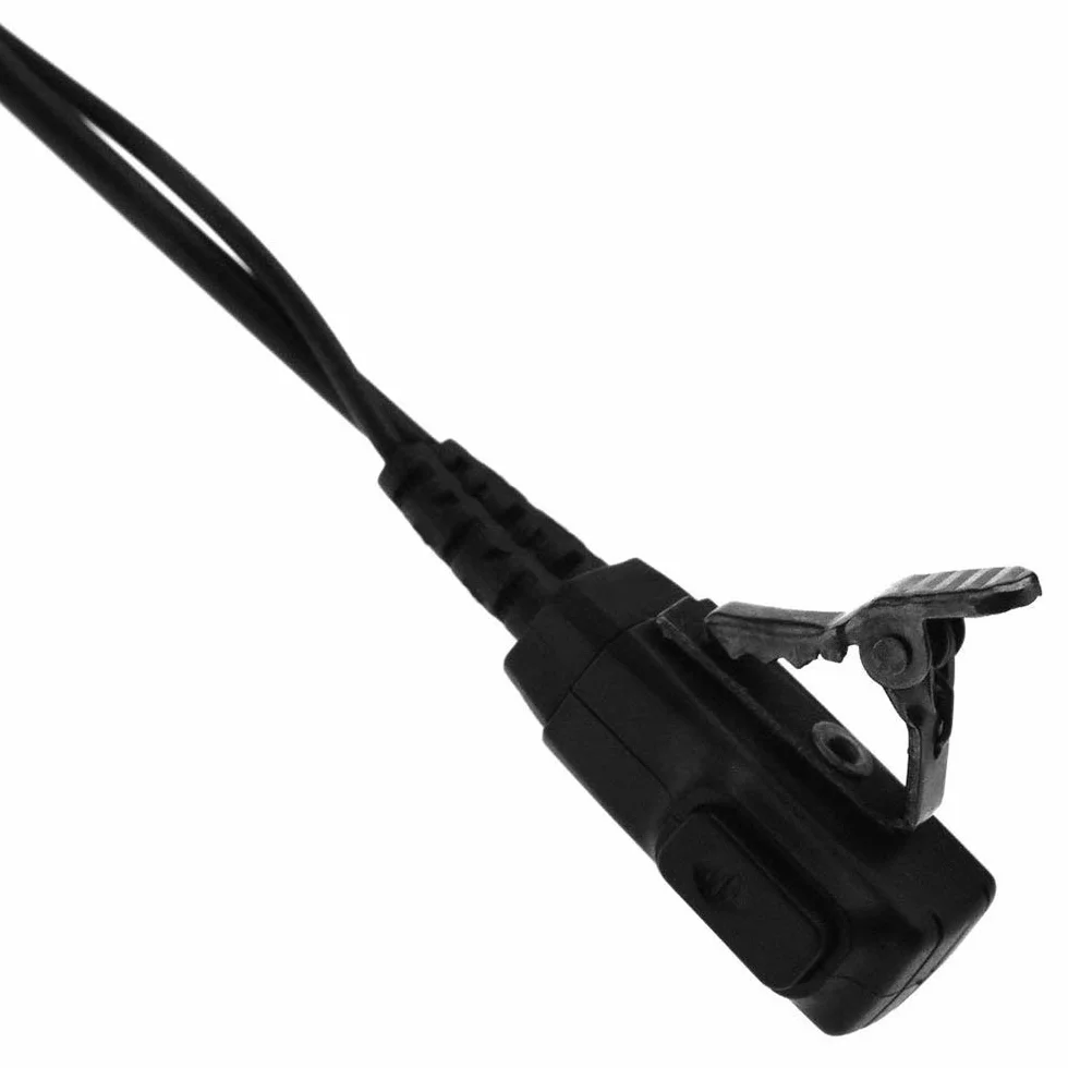 BaoFeng Auricolare a 2 pin con microfono PTT per radio a 2 vie Kenwood Puxing UV-5R 888S (confezione da 2)