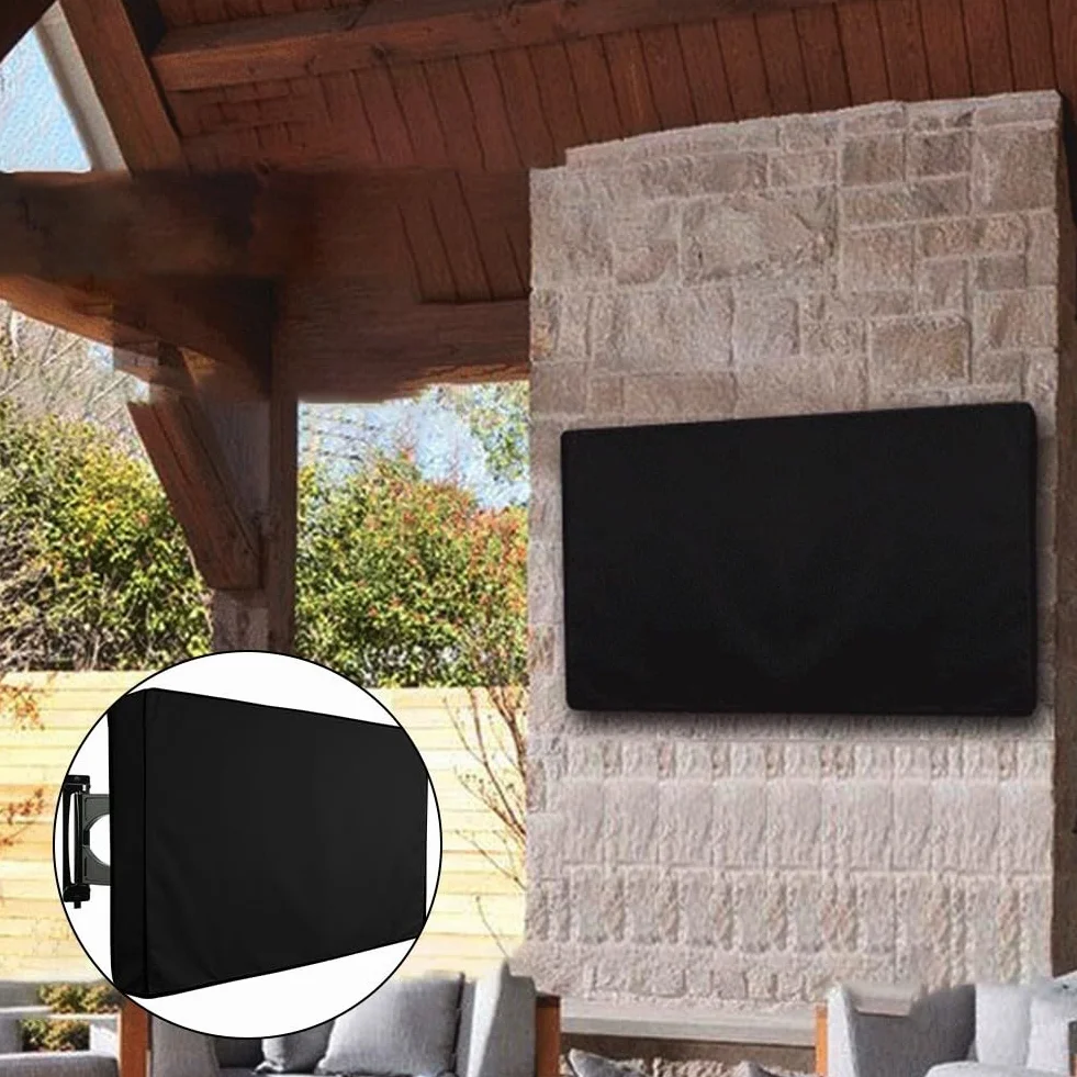 Copertura impermeabile TV Oxford 210D 22-75 pollici con tasca telecomando