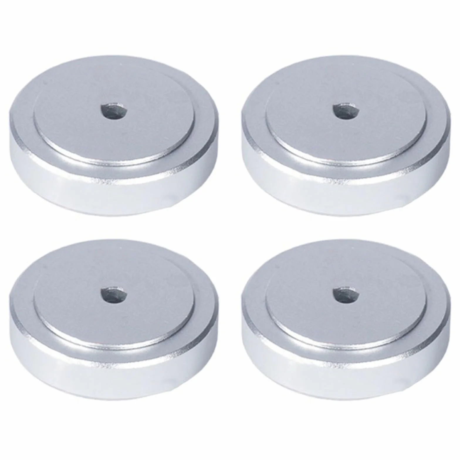 Piedini ammortizzatori in alluminio per apparecchiature audio 20 x 8 mm