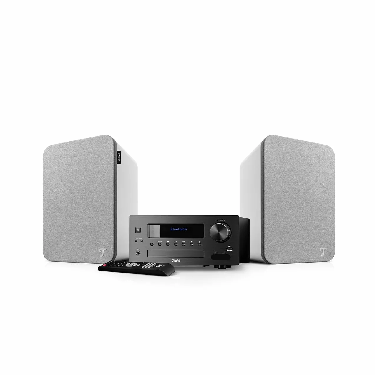 Teufel Ultima 20 KOMBO 2 Sistema HiFi Stereo Compatto con CD Bluetooth USB Radio Digitale DAB+ FM Streaming Bass Reflex Bianco