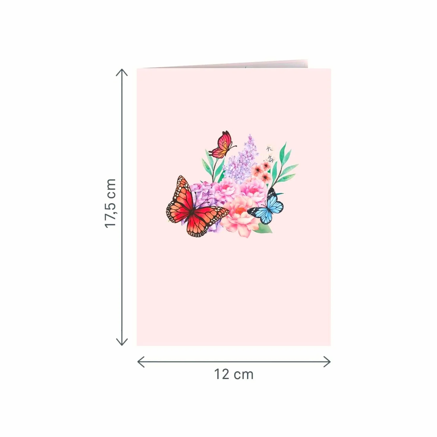 Papercrush® Biglietto pop-up Farfalle sui fiori 3D per lei compleanno anniversario fidanzata