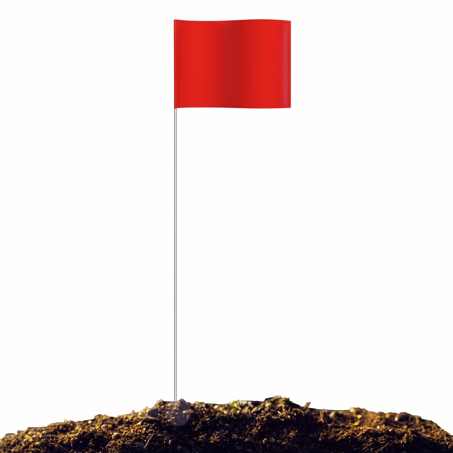 Zozen 100 pacchetti bandiera rossa 38x10x13 cm paesaggistica irrigazione