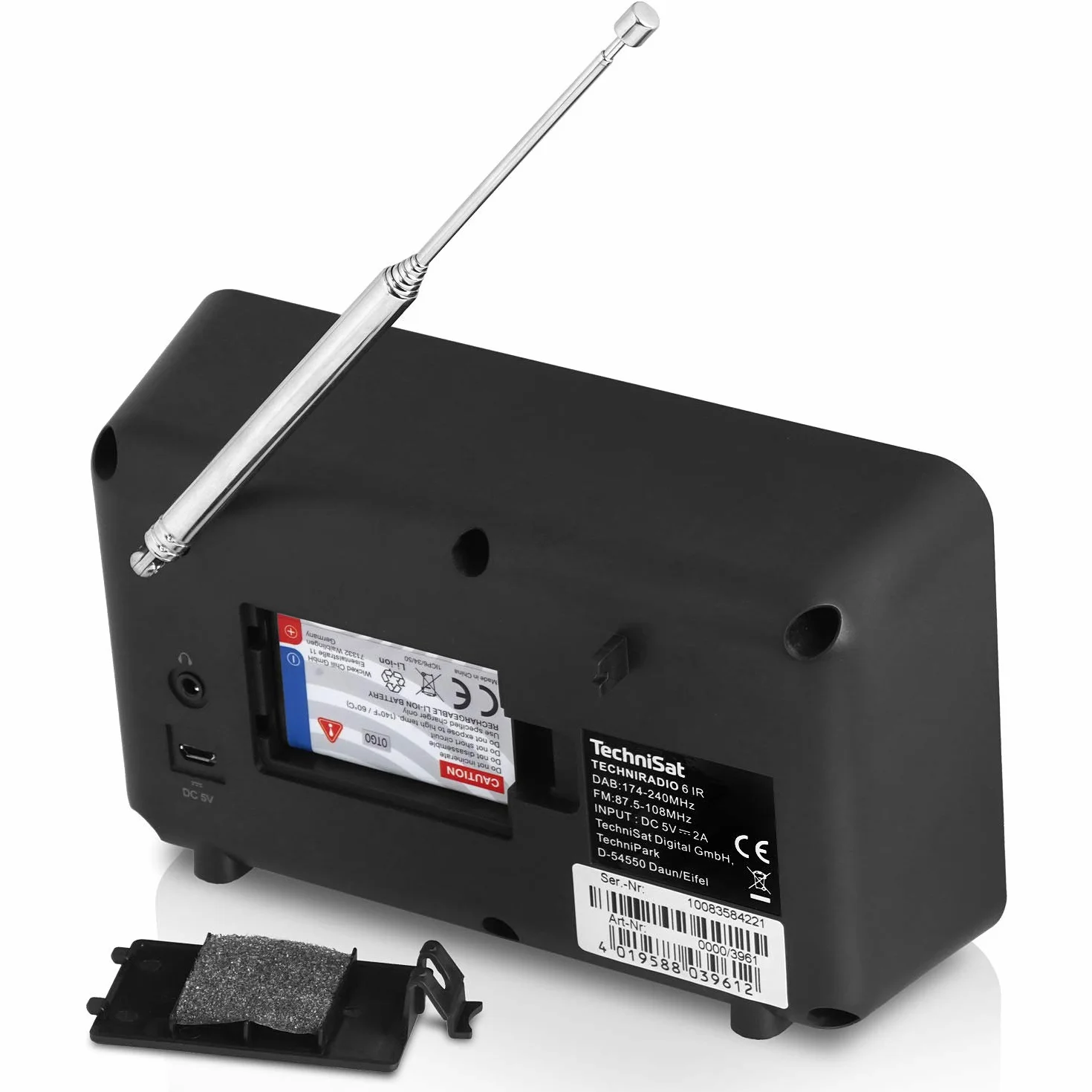 TechniSat DIGITRADIO Batteria Sostitutiva BL-5C 1200mAh Compatibile 2, 2S, 1, 1S, Viola 3, Transita 200, 100, RDR