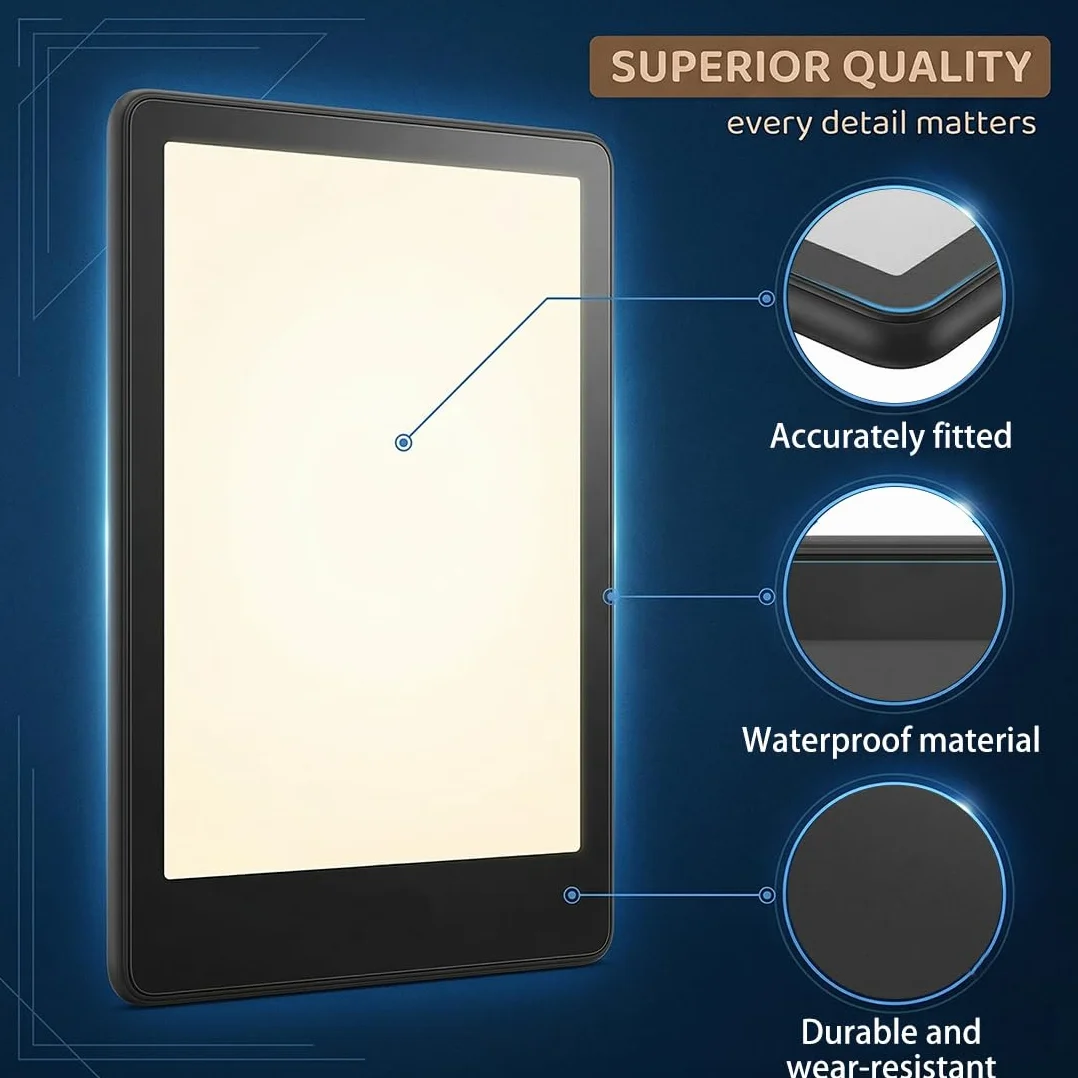 Pellicola Protettiva Antiriflesso in PET per Kindle Paperwhite 7 Pollici 12a Generazione 2024, Opaco
