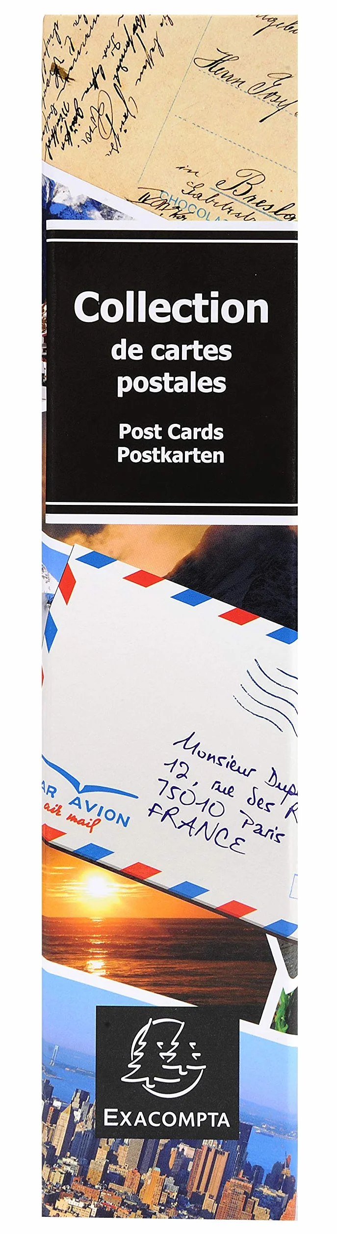 Exacompta Album da Collezione per 200 Cartoline postali 20x25,5cm