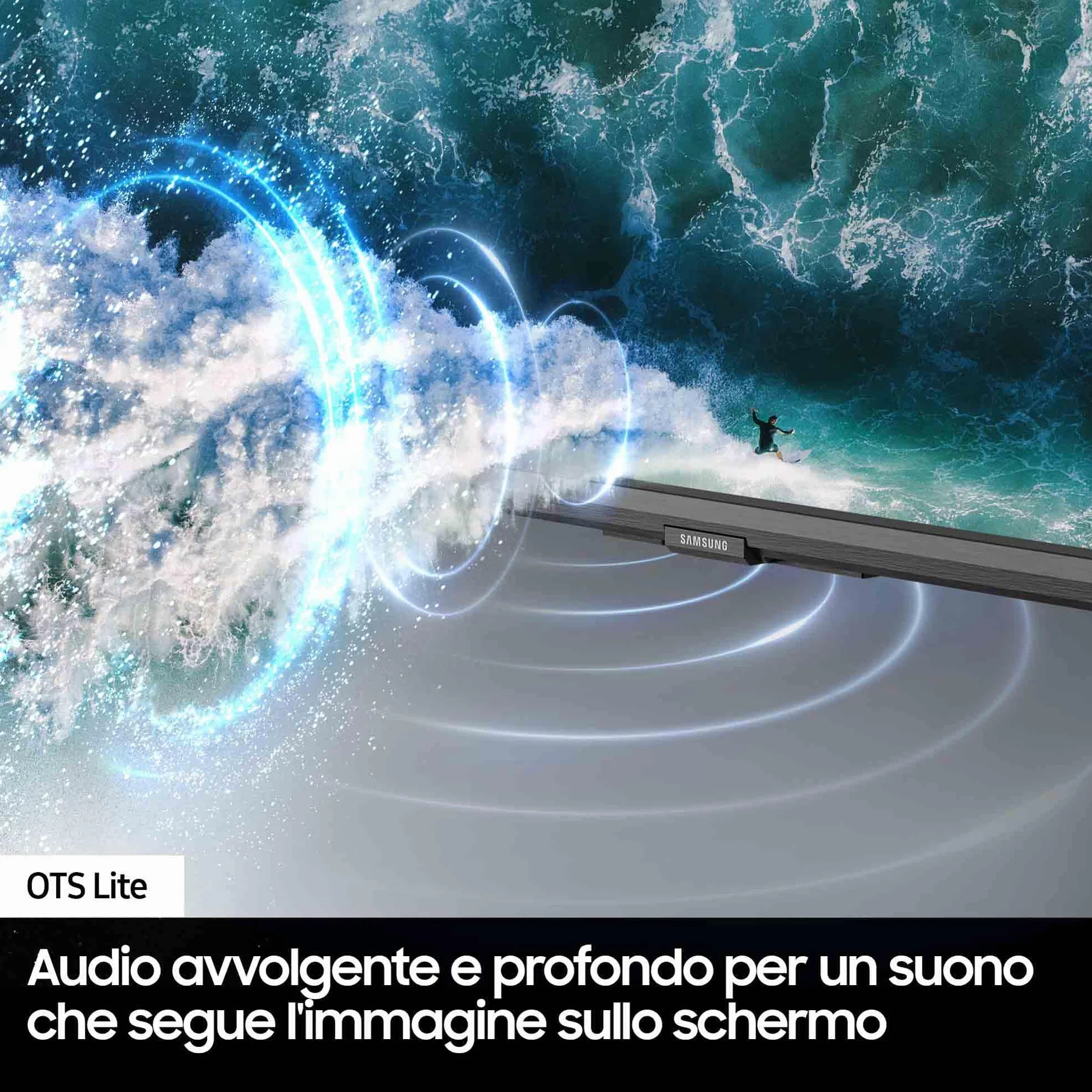 Samsung Smart TV 98" UE98DU9070UXZT LED 4K Crystal Processor 4K DVB-T2 Q-Symphony OTS Lite Graphite Black 2024