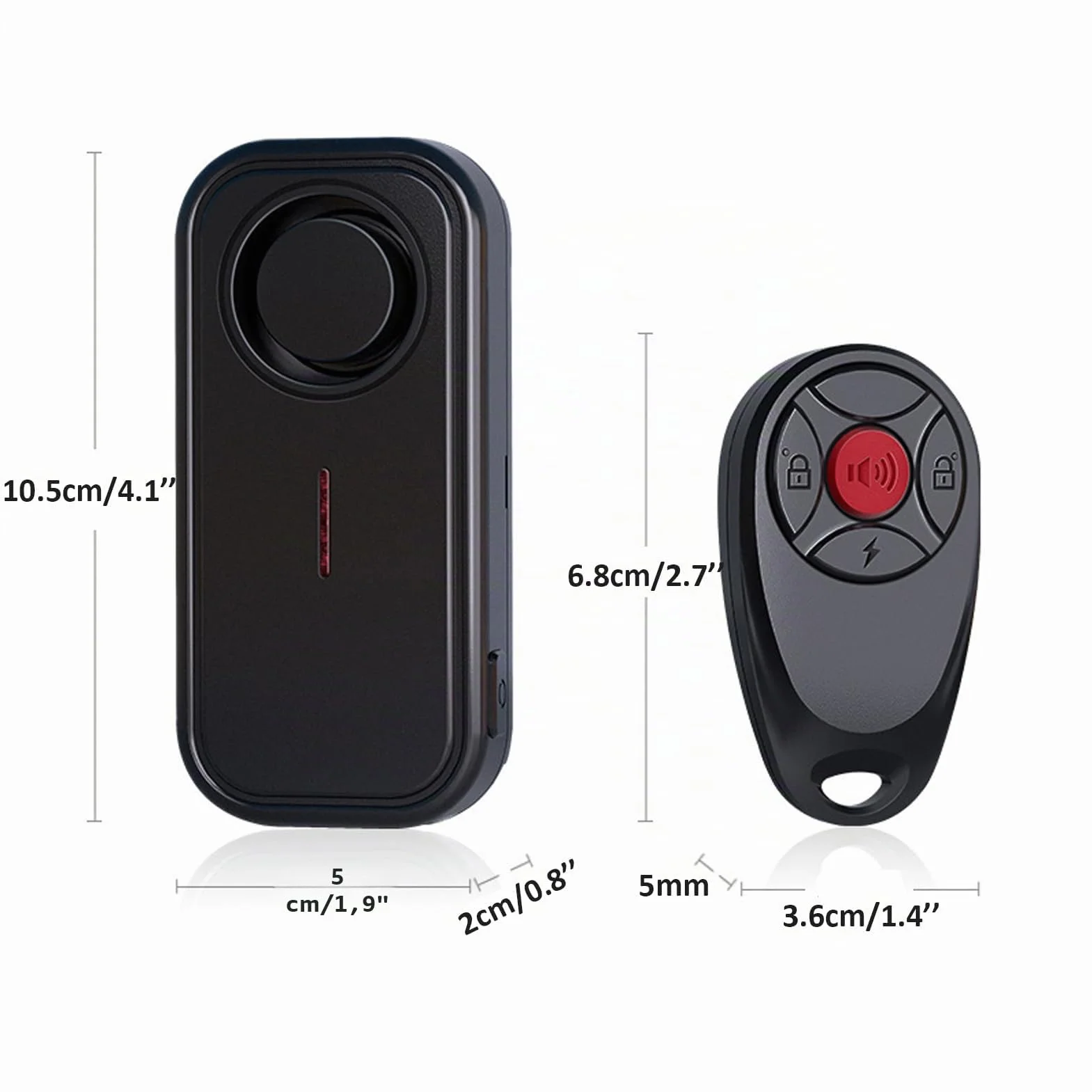 Mengshen Allarme Antifurto a Vibrazione 113dB Impermeabile per Bici Elettrica Moto Auto