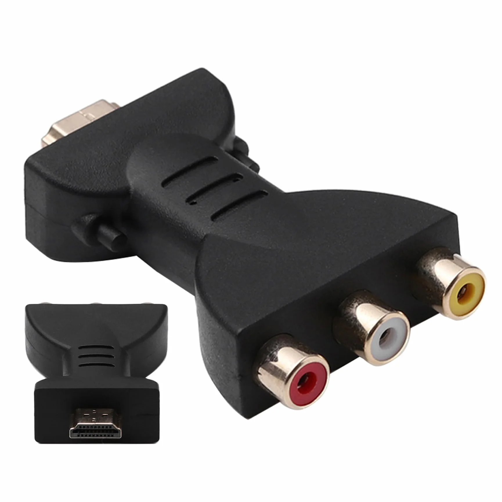 Convertitore HDMI ad AV adattatore portatile rosso bianco giallo per TV monitor HD