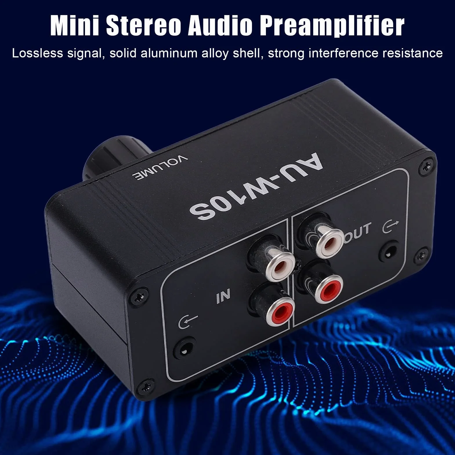 Mini Stereo Audio Preamplificatore per Cuffie Regolatore di Volume Mixer Audio Uscita Jack 3.5mm per Club Bar