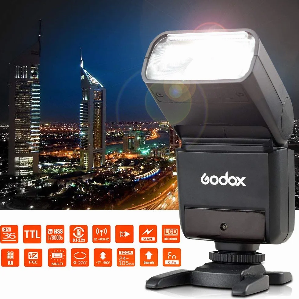 Godox TT350S Flash Sony Speedlite 2.4G Wireless HSS 1/8000s Master Slave A7R A7S A6300 A6000 A58 A99