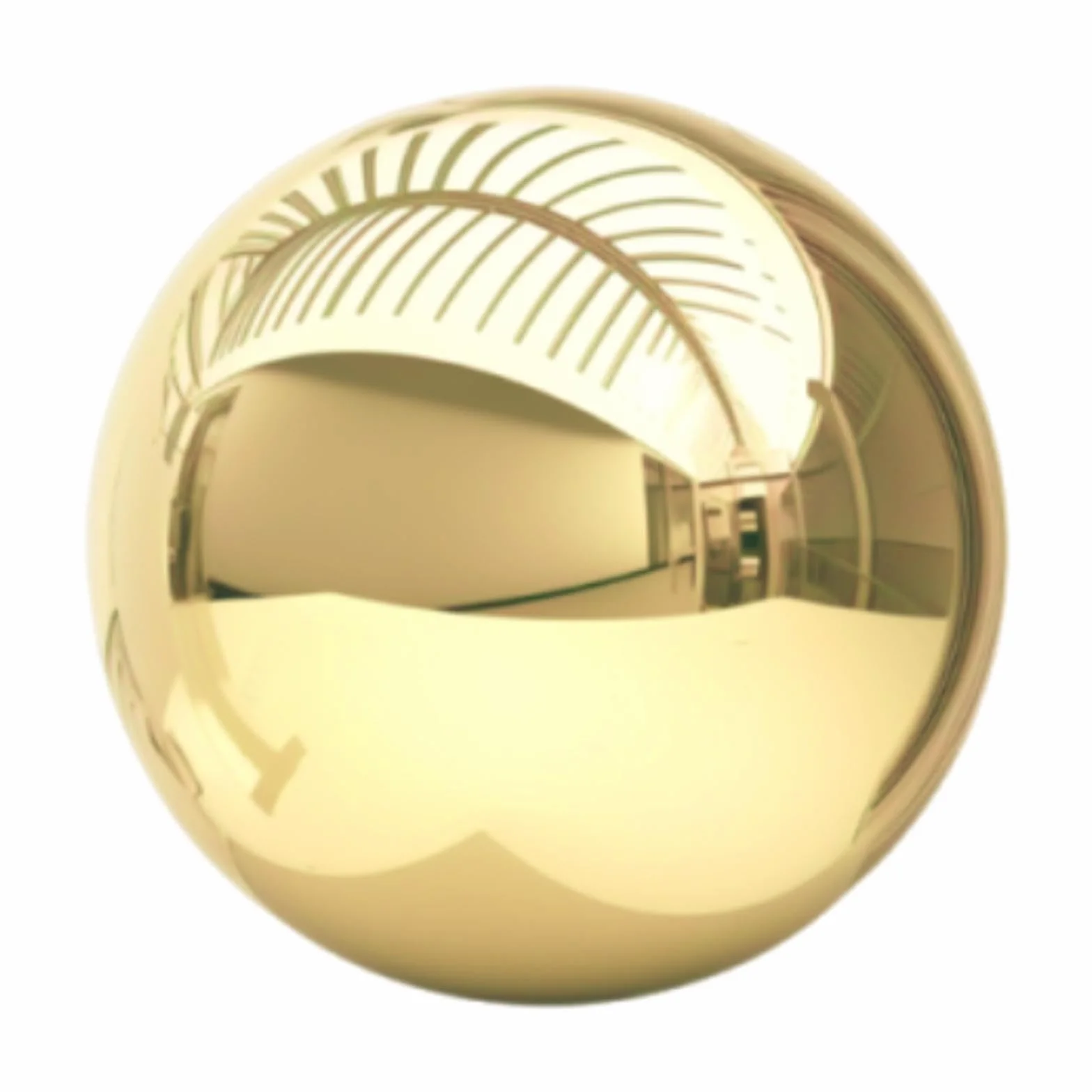 Sfera a Specchio Decorativa in Acciaio Inossidabile, Sfera in Metallo, Decorazione per Esterni, casa, 13.5 Cm