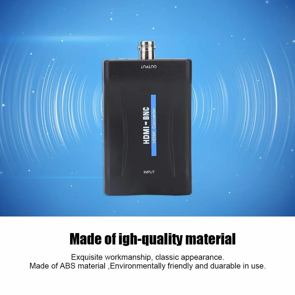 ASHATA Adattatore HDMI a BNC, Convertitore Segnale Video Composito 480i 576i NTSC/PAL
