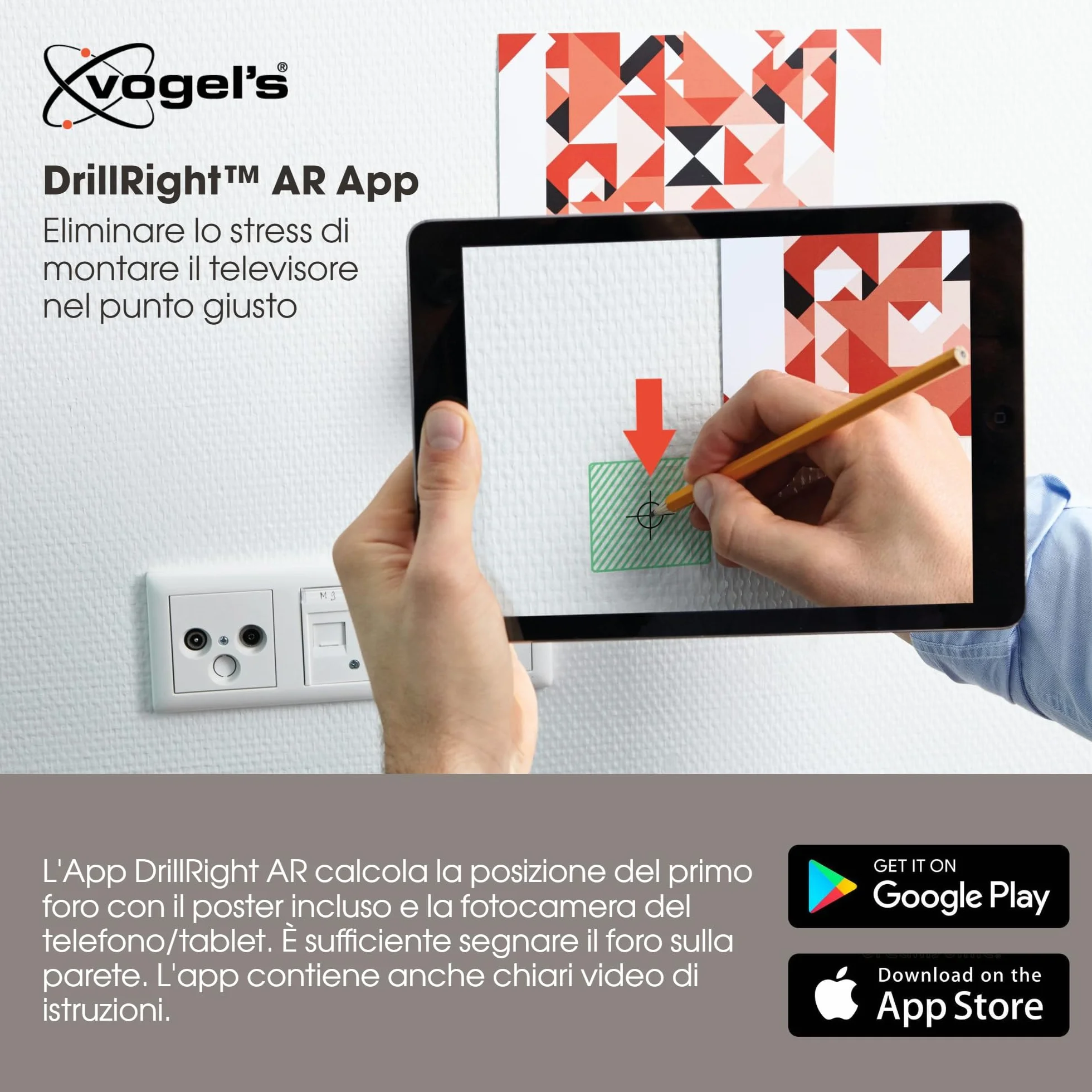 Vogel's Elite 5405 Supporto TV fisso per TV 32-77", 75 kg, VESA 400x400