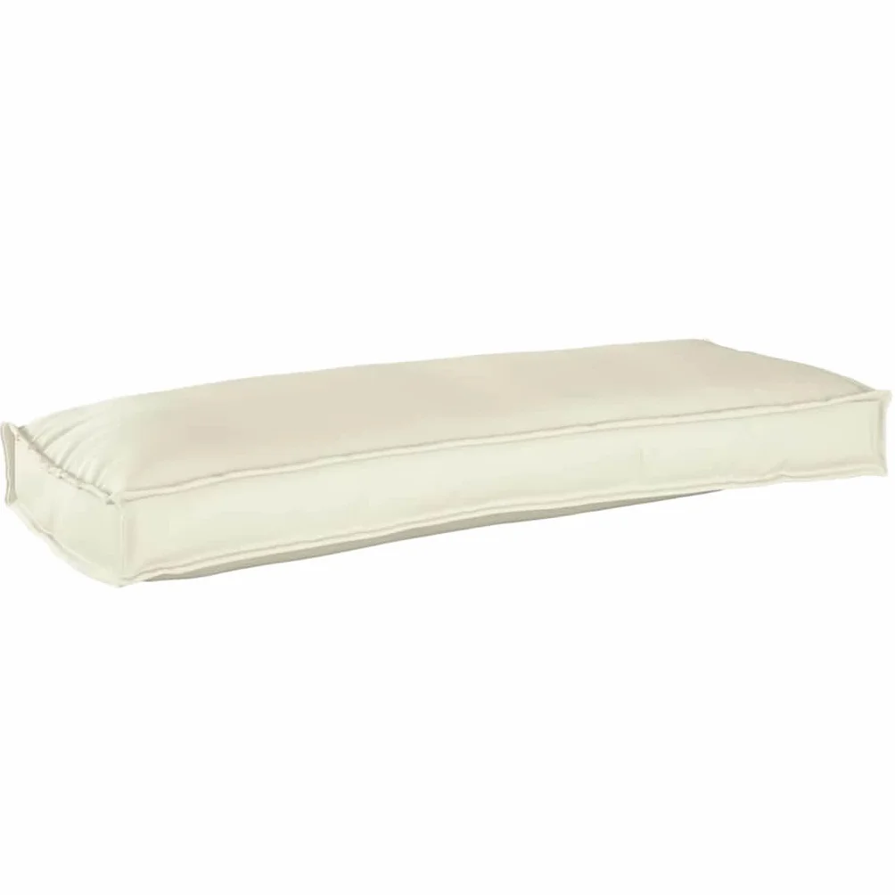vidaXL Cuscino Crema 100 x 40 x 8 cm Tessuto Oxford, Cuscino Moderno Rettangolare per Soggiorno, Resistente all'Acqua, in Cotone Oxford, Comfort Minimalista