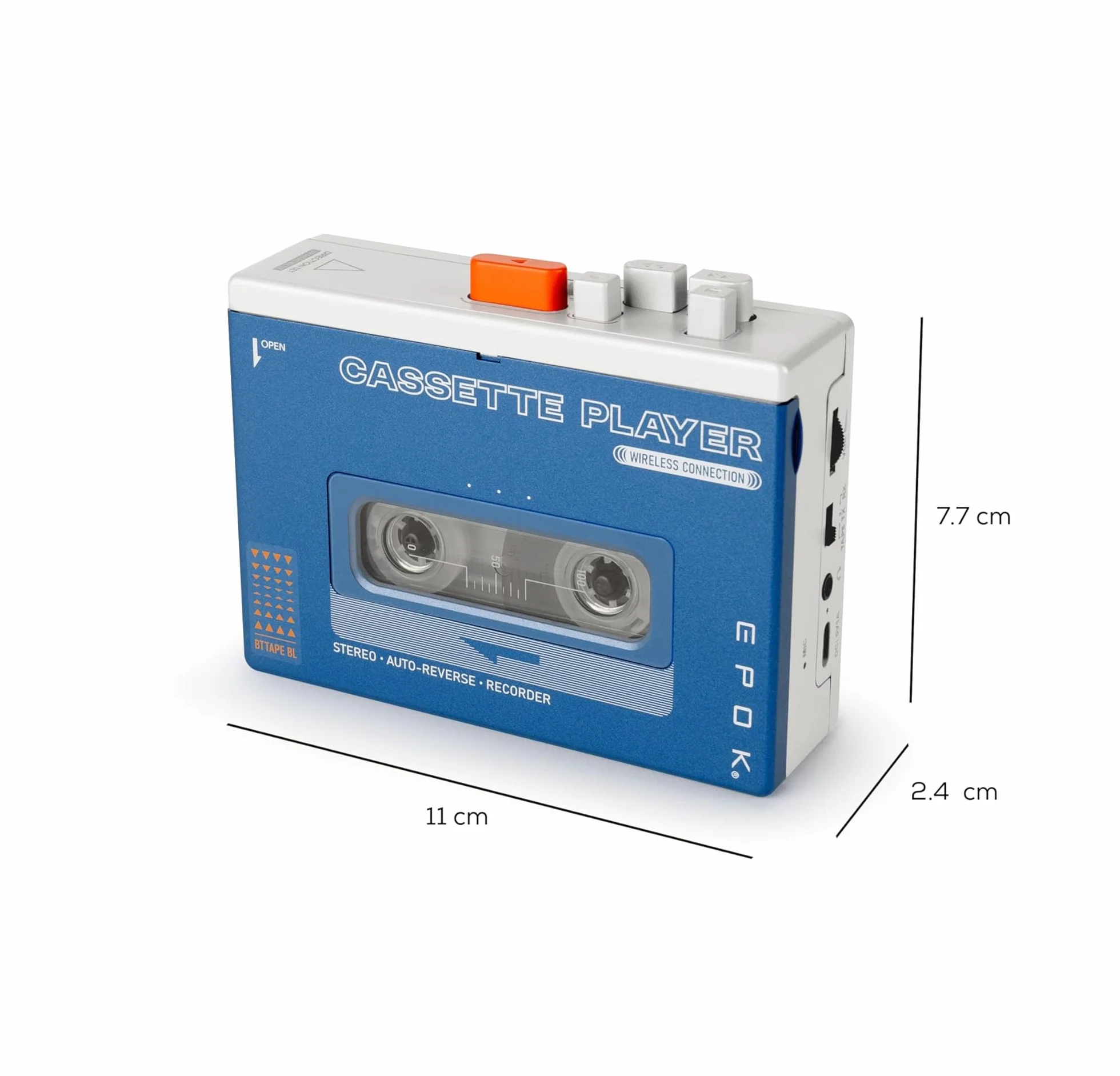 BIGBEN EPOK REWIND+ Lettore Cassette Bluetooth 5.4 Altoparlante BT Ricaricabile USB-C 4-in-1