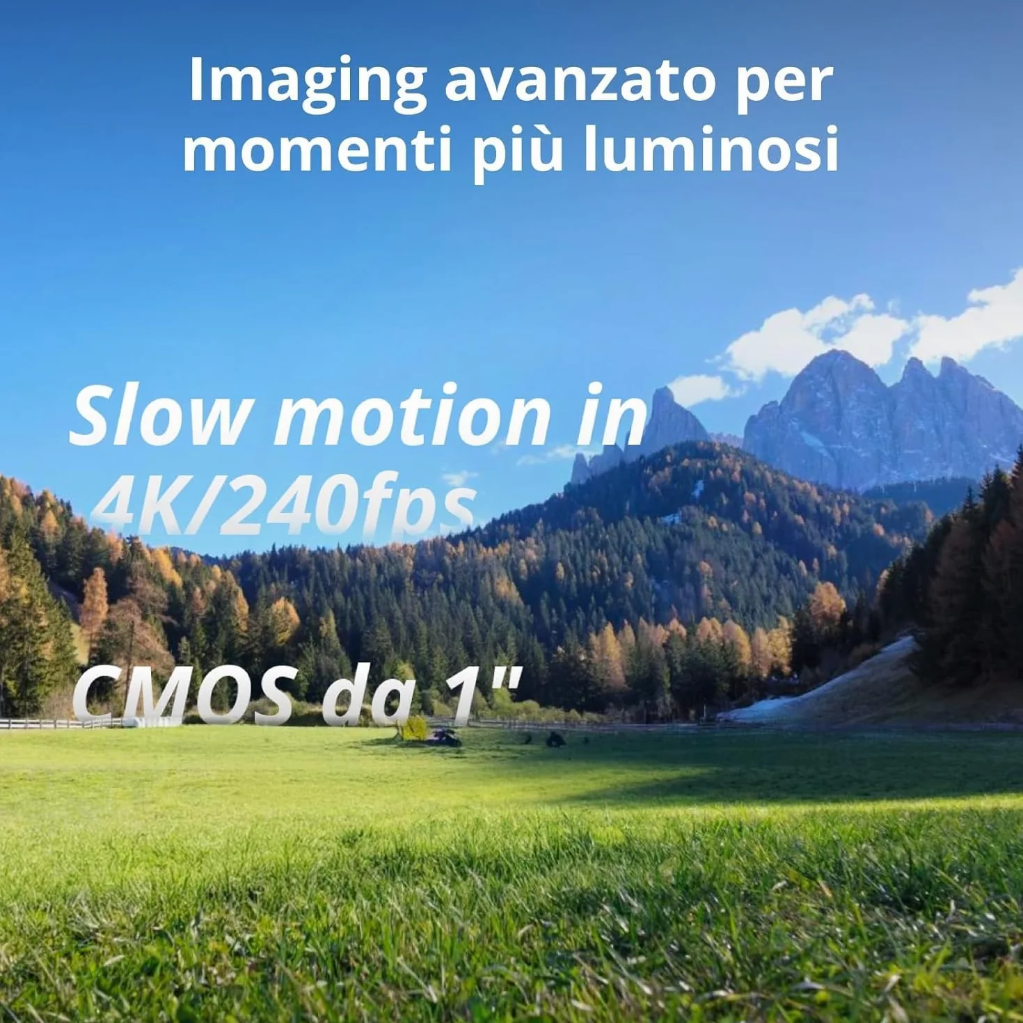 DJI Osmo Pocket 4 Combo Creator fotocamera stabilizzata tascabile 4K/240fps CMOS 1″ stabilizzazione tre assi zoom 2× 107 GB memoria integrata