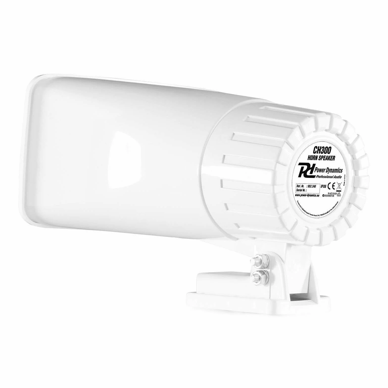 Power Dynamics CH300 Altoparlante esterno 30 Watt Bianco con supporto