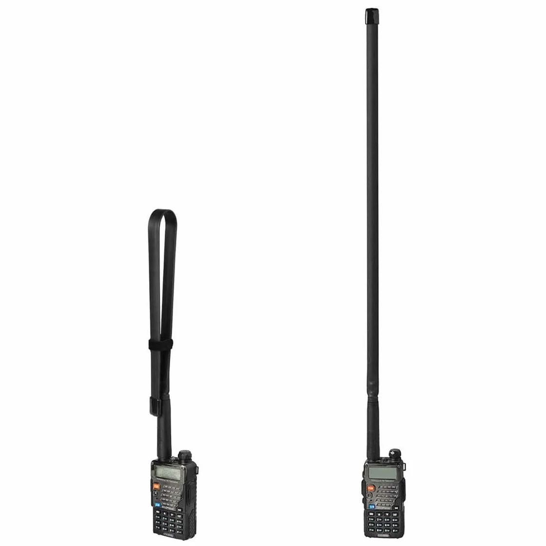 Bingfu Antenna Radio VHF UHF 144Mhz 430Mhz Pieghevole 79 cm SMA Femmina Compatibile Baofeng UV-5R PLUS BF-F8HP UV-82