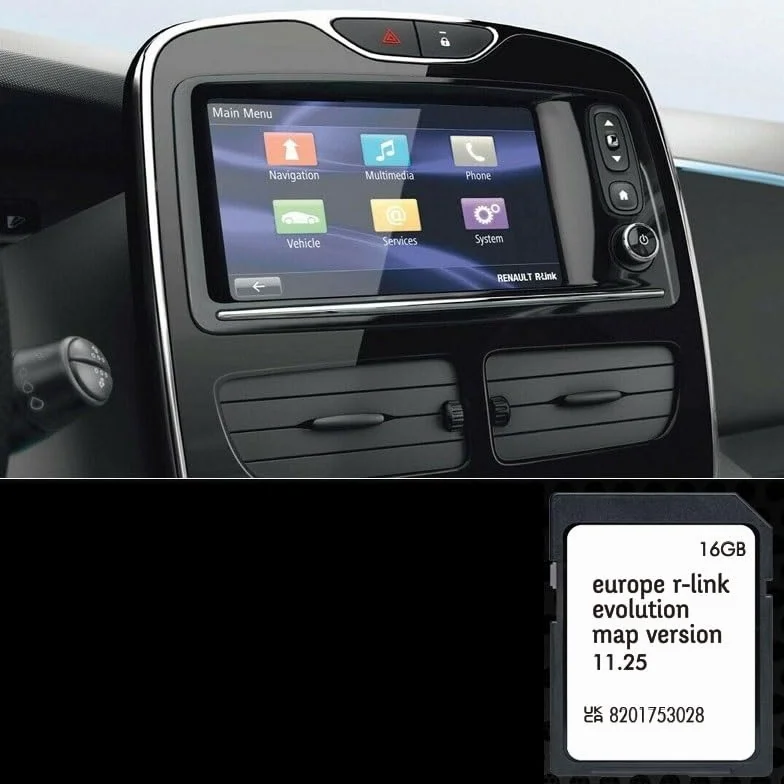Scheda SD Navigazione GPS Europa 2024 11.25 compatibile Renault R-Link