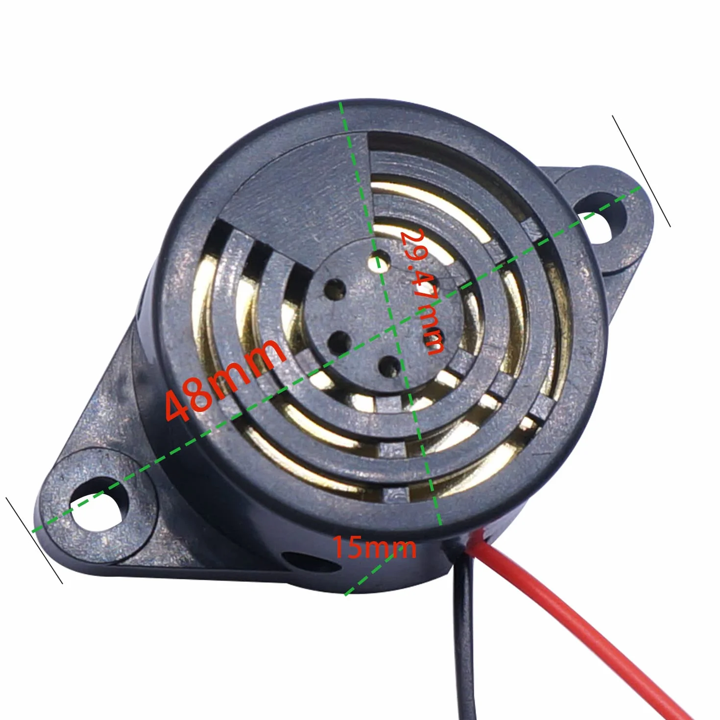 Cicalino elettronico cablato DC 3-24V SFM-27-II Allarme acustico 6 pezzi