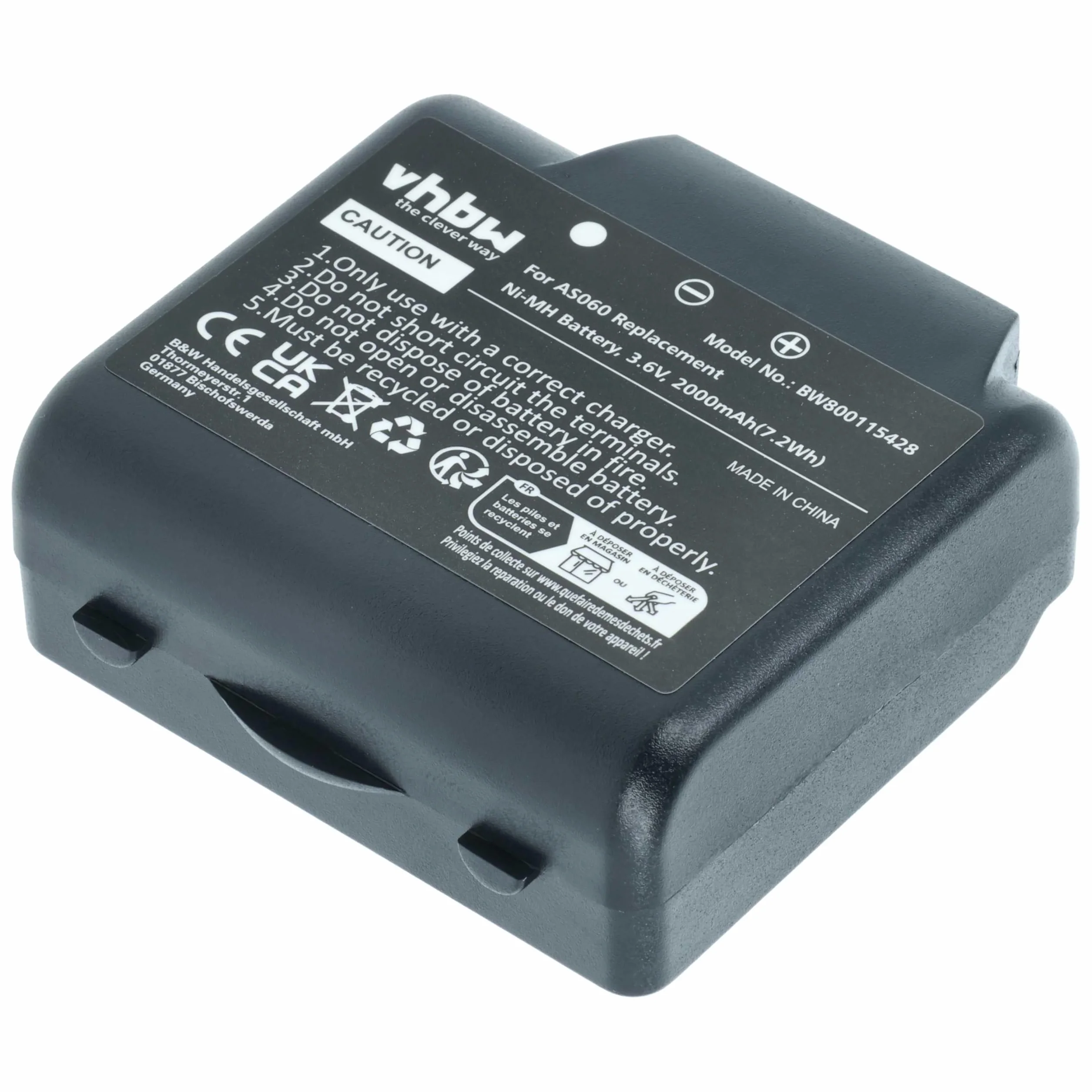 Bateria do IMET M550 Ares M550S Thor BE5500 BE3600 2000mAh 3,6V NiMH Nero