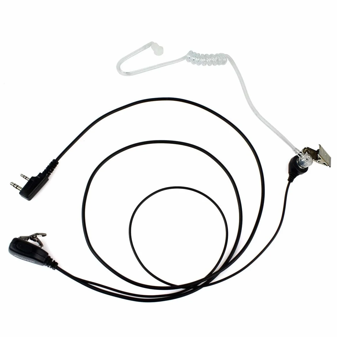 Retevis Cuffie Walkie Talkie 2 Pin Auricolare con Tubo Acustico Trasparente Compatibile RT24 RT22 RT27 RT5 H777 Baofeng UV-5R BF-888S