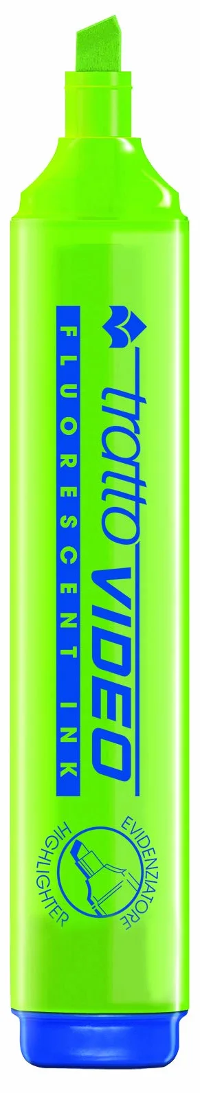 Tratto Video Evidenziatore Fluo Punta scalpello 8pz