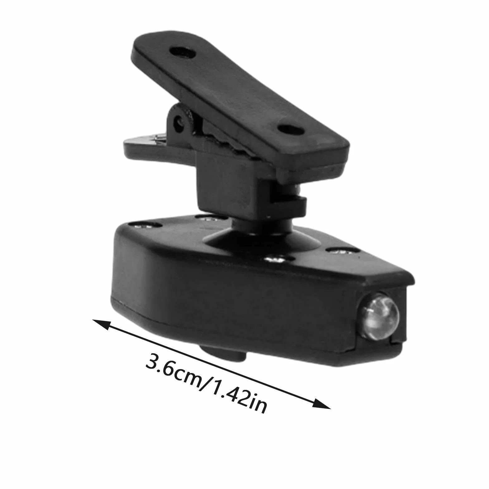 Lampada a clip per occhiali LED regolabile luce da lettura torcia elettrica campeggio corsa