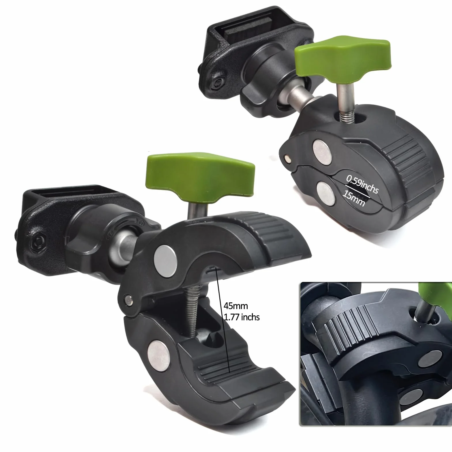Motorola Cobra Midland Icom Z-2 Supporto bidirezionale per walkie talkie, clip per manubrio bicicletta motocicletta morsetto radio portatile