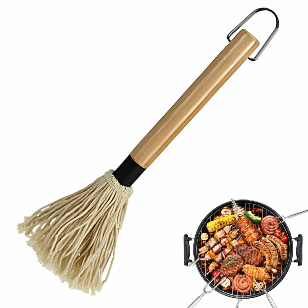 EIHI Pennello Cucina, Barbecue Accessori, Pennelli per Cucina, Pennelli per Barbecue Spazzole per Barbecue Mocio Professionale per Barbecue in Legno, per Salse, Marinate, Barbecue