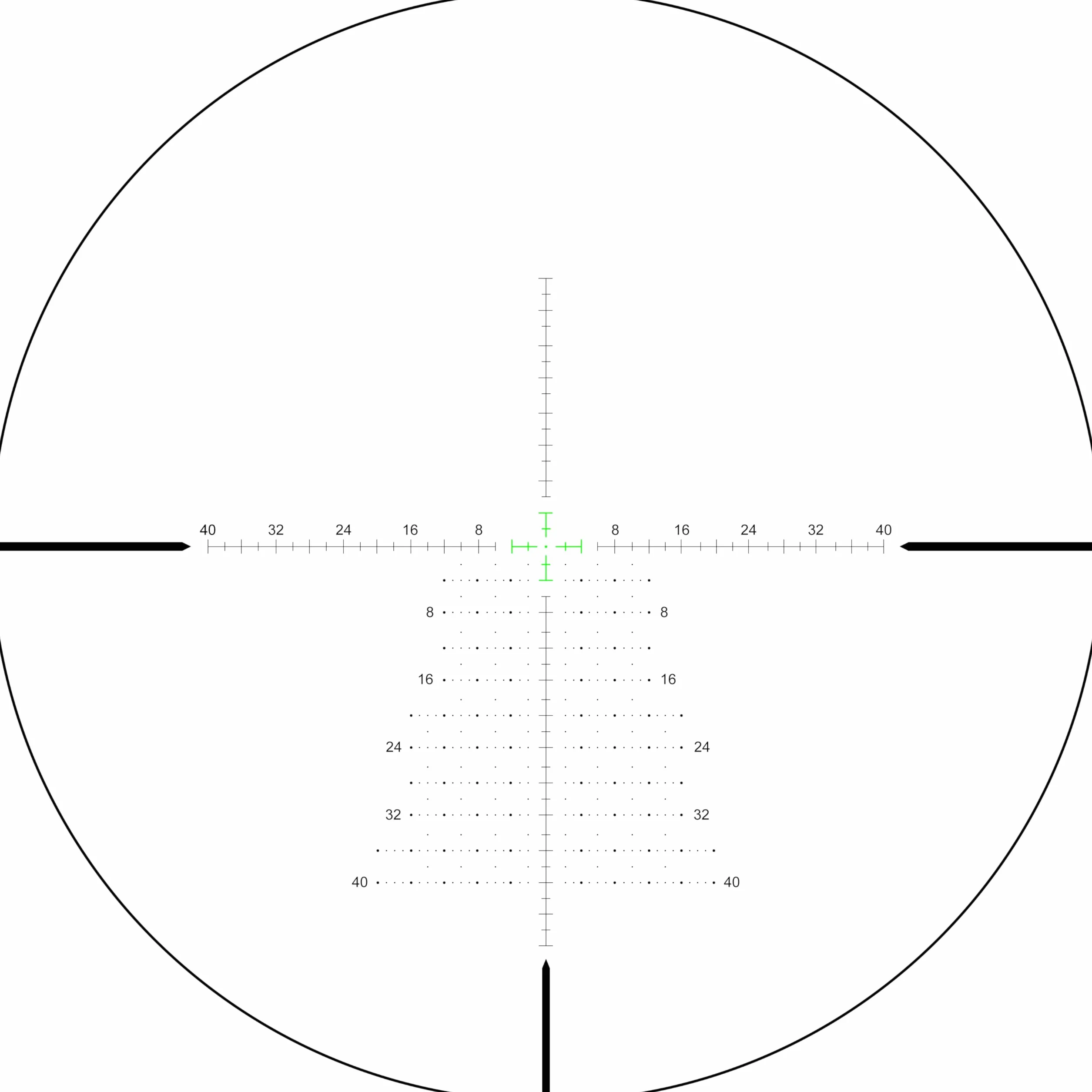 SPINA OPTICS 6-24x50 FFP Primo Focal Plane Riflescope Mil-dot Parallasse Tubo 30mm Nero