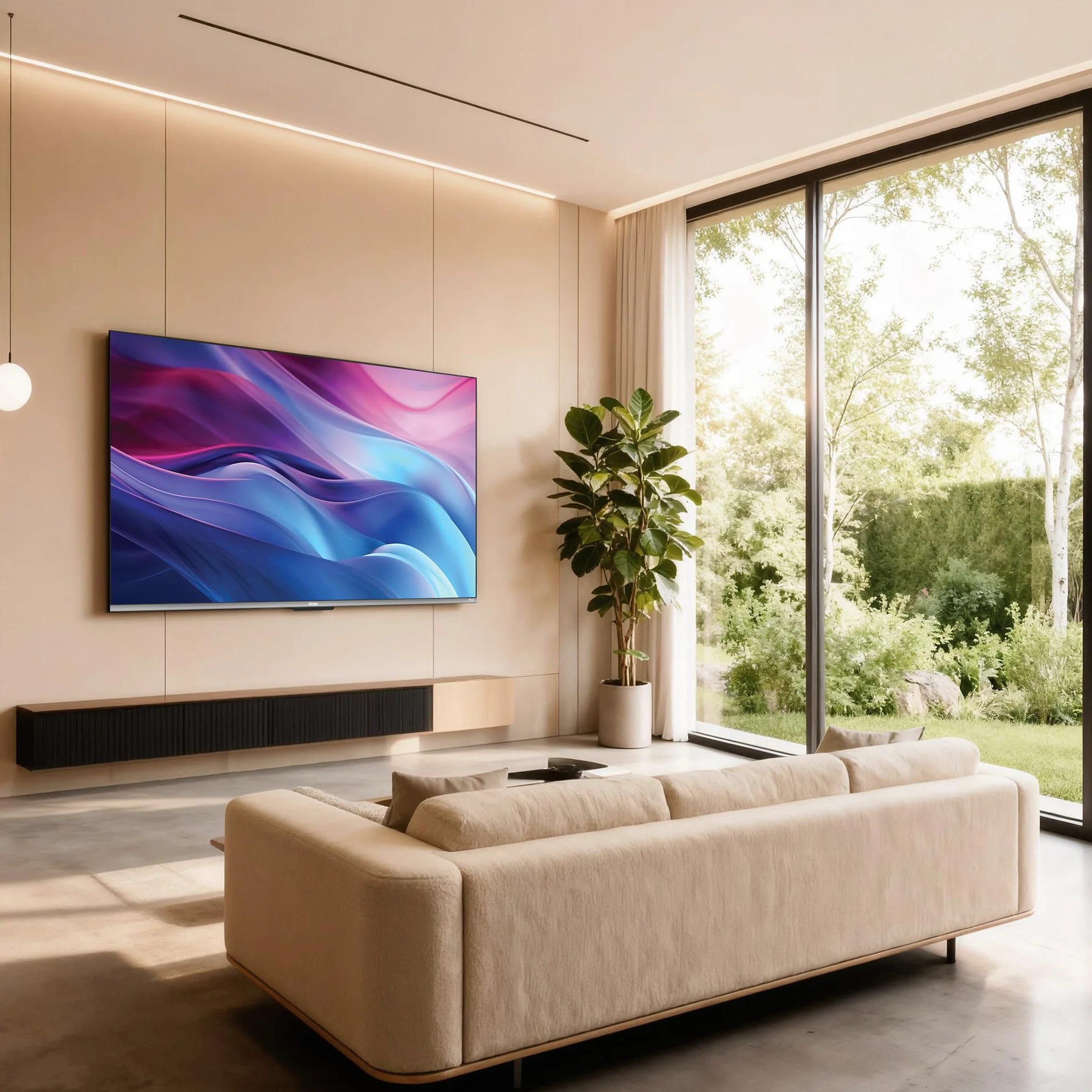 Haier 50" Smart TV QLED 4K Ultra HD Google TV Dolby Audio 120Hz HDMI 2.1 Bluetooth 5.1