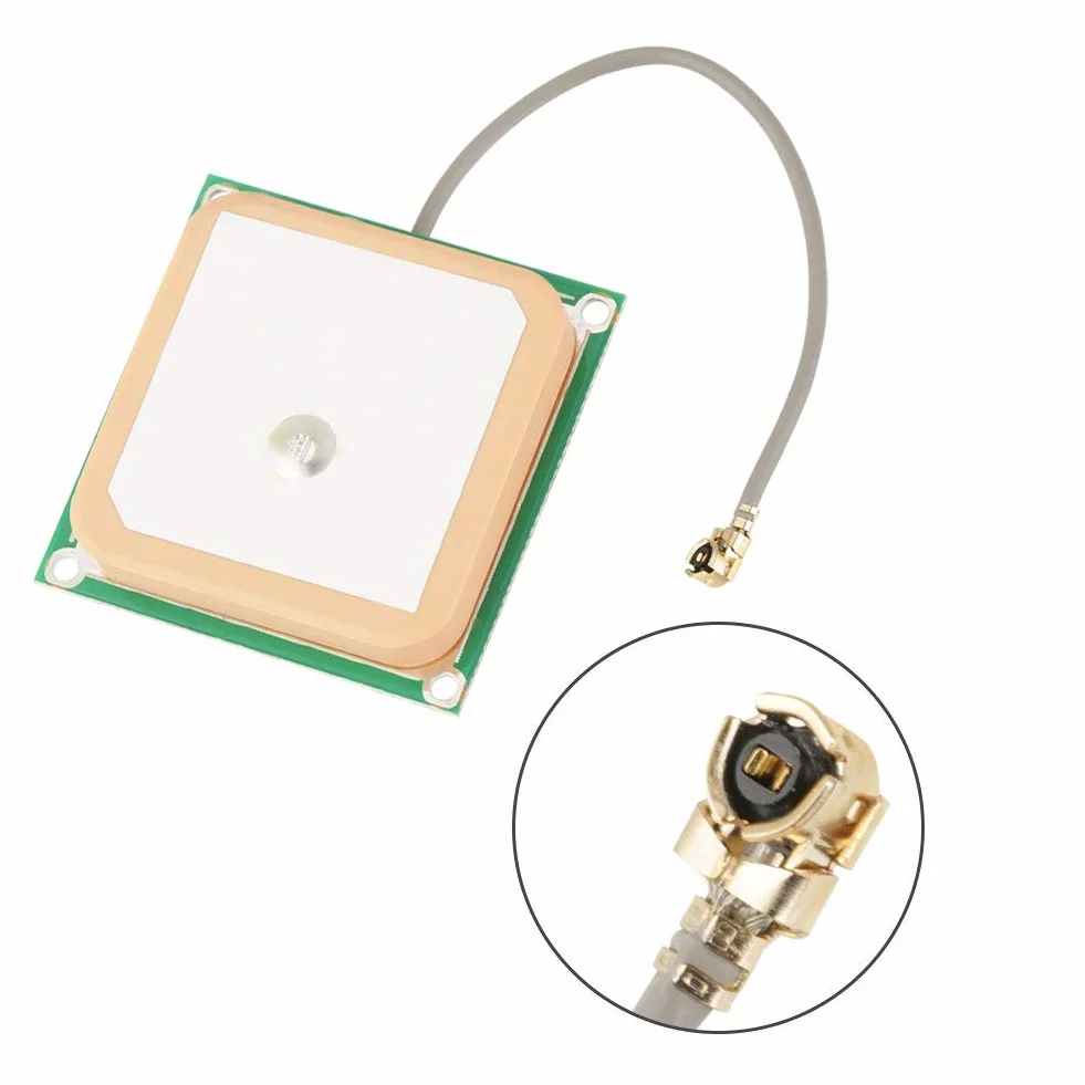 DollaTek 28dB GPS Connettore di Navigazione per Modulo Interno con Patch Ceramico Attivo ad Alta Guadagno