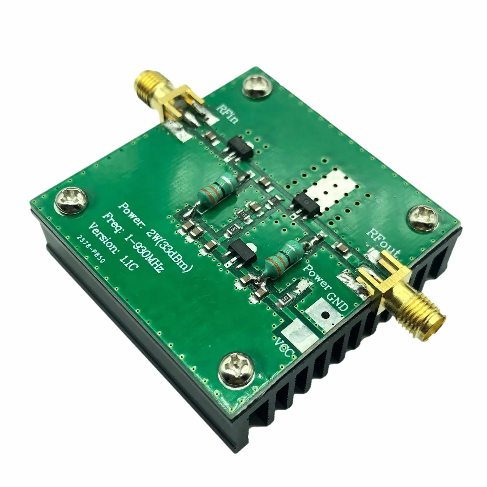 Modulo Amplificatore di Potenza 2W FM HF 1-930MHz Banda Larga